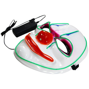 Divertido luz vestido de fiesta de disfraces de <span class=keywords><strong>cara</strong></span> completa <span class=keywords><strong>Led</strong></span> Joker máscara - Product Image 6
