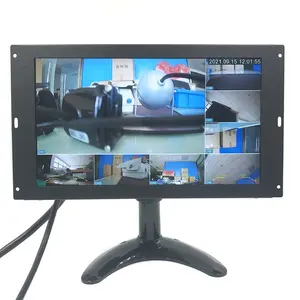 1024*600 IPS宽屏10.1英寸8通道1080P AHD车载移动数字录像机监视器支持CVBS 720p车载摄像头