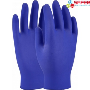 Guantes desechables de nitrilo azul cobalto de alta calidad suaves impermeables ligeros para cómodos salones de uñas para el hogar - Product Image 5