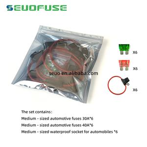 10 AWG scatola impermeabile di medie dimensioni e set di sedili impermeabili per fusibili lama per automobili e componenti elettronici per automobili - Product Image 2