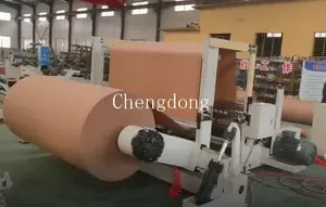 Máquina cortadora y rebobinadora de rollos de papel, para bobina de papel