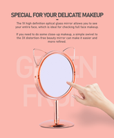 Miroir de maquillage rond de haute qualité avec écran tactile LED et 3 lumières LED, choisissez votre miroir de maquillage