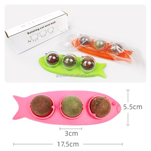 Giocattolo per Gatti a Forma di Pesce con Erba Gatta e Frutta, Montabile a Parete, Rotante, con Snack per Gatti - Product Image 6