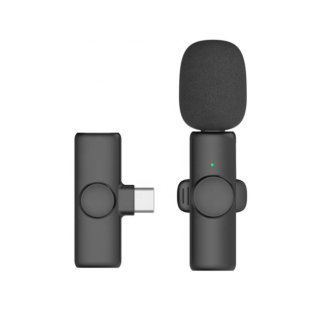 Mini Wearable Lapel Clip Mic Wireless Lavalier Microphone Studio Gaming Live Show Type-C PC Mic