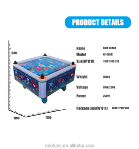 arcade machine de jeu pour enfants <span class=keywords><strong>4</strong></span> personnes table de hockey sur air <span class=keywords><strong>sport</strong></span> électronique d'air hokcey table vente - Product Image 3