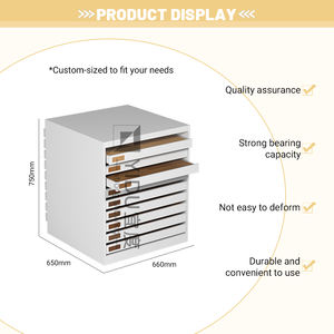Moderno Mueble de Gran Capacidad con Puertas Corredizas de Granito, Exhibidor de Piso de Madera Dura de Alta Calidad Personalizado - Product Image 4