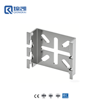 QIONGKAI Panier de rangement en treillis métallique pour câbles, accessoires et raccords - Fixation murale de type araignée