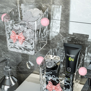 Bathroom <b>Storage</b> <b>Basket</b> <b>Rectangular</b> No Lid Toothbrush Toothpaste Holder Razor Organizer Sink Organizer - Product Image 4