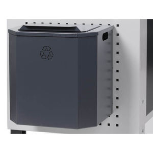 Papelera de pared Fami Iron Team que se puede fijar a paredes ajustadas, madera o mampostería. - Product Image 2