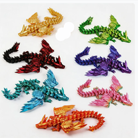 Figurine Dragon Volant 3D Imprimé 22C*15*4cm, Thème Animal, Ornement, Jouet, Décoration de Bureau, Cadeau pour Adolescents et Adultes - Vente Flash