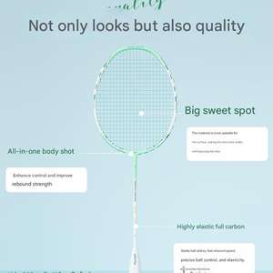 ขายตรงจากโรงงาน ไม้แบดมินตันคาร์บอนทั้งหมด น้ำหนักเบา ทนทาน - Product Image 6