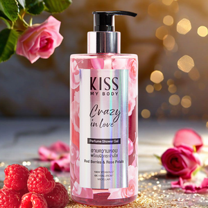 Gel de Ducha Perfumado Kiss My Body Crazy In Love 380 ml, Jabón Corporal Hidratante con Aroma para un Encanto Seguro de Sí Mismo - Product Image 2
