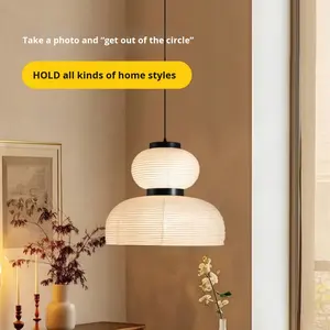 Creative Art Lantern Restaurant Chandelier HomeStay Dormitorio Interruptor Lámpara de control Tumbona Categoría de producto - Product Image 4