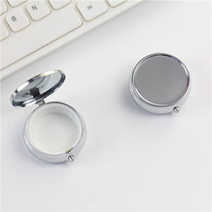 Круглая металлическая коробка для таблеток, 50 мм - Product Image 5