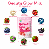 Boisson au collagène Beauty Milk pour l'éclat de la peau, poudre bien-être quotidienne, formule premium, marque privée, fabricant OEM ODM, fournisseur en gros