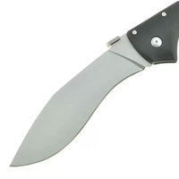 Navaja Plegable Kukri con Hoja de Acero 440C, Mango de ABS, Clip de Bolsillo, Bloqueo de Seguridad, Resistente, OEM