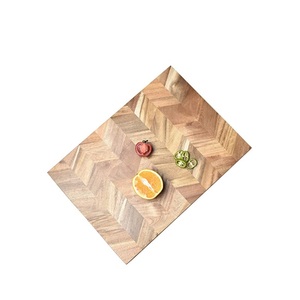 Planche à découper en <span class=keywords><strong>bois</strong></span> d'acacia avec gravure LOGO Extra Large Bloc Rectangulaire Split Épais Légumes Viande Facile à Nettoyer - Product Image 6