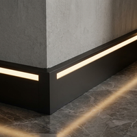 Plinthe LED, Plinthe de sol LED, Plinthe avec éclairage LED, Plinthe en aluminium