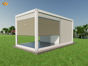 Nhà để xe với cửa cuốn lưu trữ cửa hàng/nhà/kho Trung Quốc sản xuất lắp đặt di động nhà CONTAINER đúc sẵn - Product Image 3