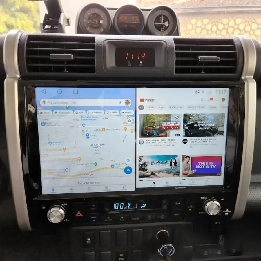 Navider Android schermo auto multimediale Video Player 13.3 pollici per Toyota FJ Cruiser 2006 2007 2019 Autoradio Radio GPS