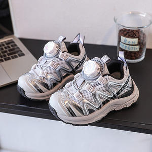 Nouvelle Collection Printemps 2026 Sagi Chaussures de papa à boucle rotative pour garçons et filles, Baskets de sport décontractées à bouton rotatif pour grands enfants - Product Image 5