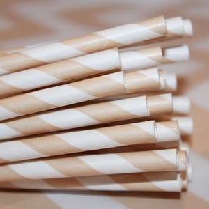 De paja de papel de rollo de papel de té de burbuja de paja pajitas de plástico desechable para beber - Product Image 4