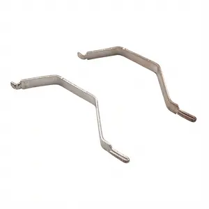 China Factory Flat Wire Metal Stamping Parts Dacromet Surface Treatment Spring Retaining Clips Custom Metal Fabrication Parts