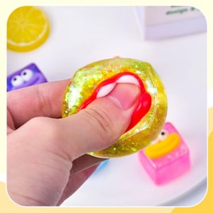 NOUVEAU Jouet sensoriel anti-stress en forme de cube de maltose à grande ouverture, jouet à presser pour adultes et enfants, unisexe, non toxique, en TPR, jouet de bureau ASMR - Product Image 3