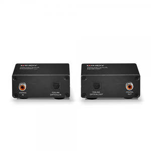 ลินดี้ 70456 เครื่องส่งและรับสัญญาณ AV มัลติพลายเออร์ 150 ม. Cat.6 TosLink ออปติคอลและโคแอกเชียล ดิจิตอลออดิโอ สีดำ - Product Image 2