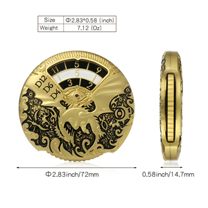 Nuovo Set di Dadi Roulette 7-in-<span class=keywords><strong>1</strong></span> in Metallo Rotante per <span class=keywords><strong>D</strong></span>&<span class=keywords><strong>D</strong></span>, Dadi D20 D12 D10 D6 D4 <span class=keywords><strong>D</strong></span>% Spinner per Giochi di Ruolo TTRPG Dungeons and Dragons - Product Image 2