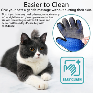 Gant de toilettage et de massage pour chiens et chats, pour poils longs et courts, brosse anti-poils et démêlante pour animaux de compagnie - Product Image 2