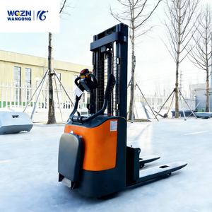 Apilador WGZN de 1.5 Toneladas con Sistema Antirretorno Seguro y Brazo de Dirección Ergonómico para Carga en Inclinaciones Interiores, Apilador de Paletas Totalmente Eléctrico - Product Image 2