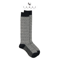 Chaussettes habillées pour femmes, personnalisées, à motif floral, en laine, pour l'automne, au-dessus du genou, respirantes, antibactériennes, confortables pour un usage quotidien