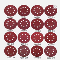5" Aluminum Oxide Sander Sandpaper with Hook Loop Backing Grit 60-800 Sanding Disc 125mm