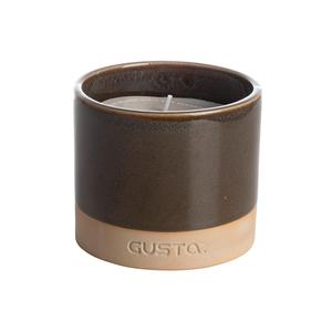 GUSTA Duftkerze Keramik Ø 10x8,5cm Braun - Product Image 1