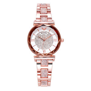 Reloj de Mujer de Lujo con Cristales Brillantes, Correa de Acero, Resistente al Agua, Cuarzo, Estilo Moderno para Navidad - Product Image 6