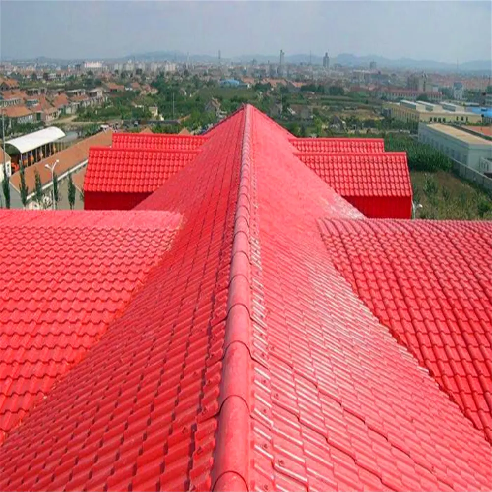 Individuelle wasserdichte Dachplatten gewellt wärmeisoliert ASA synthetisches Harz dachziegel dachschindeln