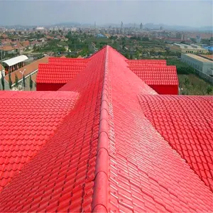 Feuille de toiture imperméable personnalisée tuile ondulée en résine synthétique ASA calorifugée bardeaux de toiture