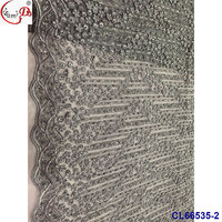Tissu satiné léger et luxueux Lisami Hand Beans Ripstop, design tendance, grandes cristaux, grandes paillettes en filet, pierres collées