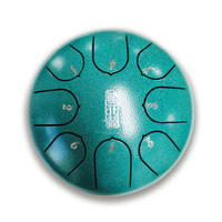 Lotus Tongue Drum, Kids Ethereal Drum, 6 Inch 8 Notes, Carbon Steel Material, Beginner Percussion Instrument for Kids and Adults