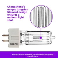 Bombilla Marina de 1000W, Base GX9.5, 230V 120V, Filamento de Tungsteno, IP55, Resistente a Impactos, Sin Temperatura de Color