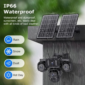 <span class=keywords><strong>Telecamera</strong></span> di Sicurezza 4G a Energia Solare con Quattro Lenti AOV, 20MP HD, Monitoraggio Esterno a Quattro Viste con Controllo Remoto Mobile - Product Image 4