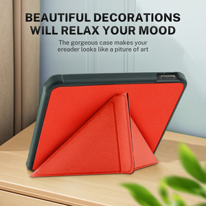 <span class=keywords><strong>Kobo</strong></span> N428 Soft Shell Magnetic Sleep Housse de protection en cuir 2024 <span class=keywords><strong>Kobo</strong></span> <span class=keywords><strong>Libra</strong></span> Couleur E-Book Case pour Kindle Made PU Silicon - Product Image 4