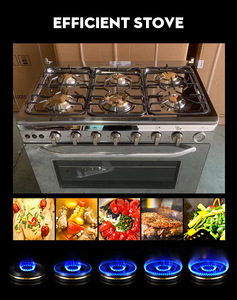 Multifunctional <b>Stove</b> Oven Integrated Machine Gas <b>Stove</b> Stainless Steel 4 Burners Freestanding Oven High-Efficiency Household - Product Image 5