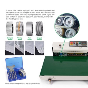 FR-770 Scelleuse horizontale automatique de bureau pour sacs en papier kraft et plastique de 40 cm, machine de scellage continu pour sachets alimentaires - Product Image 4