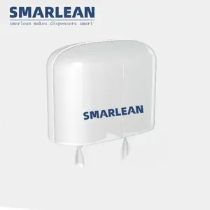 Smarlean G6 Center Pull Wall Mount Plastic Touch Kitchen Tissue Jumbo Double Roll Toilet Paper Towel Dispenser Box
