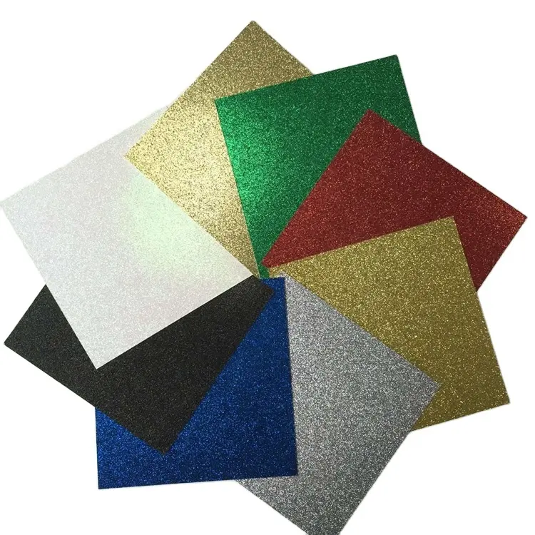 Papel de glitter 300gsm 12x12 polegadas, para álbum de scrapbook