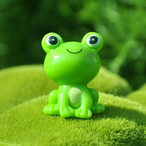 Figurines de grenouilles en gros, décorations miniatures de grenouilles, breloques grenouilles Kawaii pour micro-paysages et jardins féeriques - Product Image 4