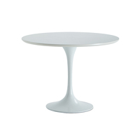 Nordischer Hochwertiger Metallfuß MDF Steinoptik Runder Tisch für Familiengebrauch Moderner Beistelltisch Restaurant Küche Esstisch