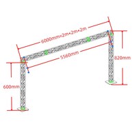 Estructura de Iluminación para Escenario de Varias Formas con Placa Base, Estructura de Iluminación de Aluminio con Placa Base Estable para Escenarios de Eventos